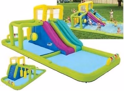 PARCO ACQUATICO SPLASH COURSE GONFIOABILI BESTWAY 53387 CM.710x310x265