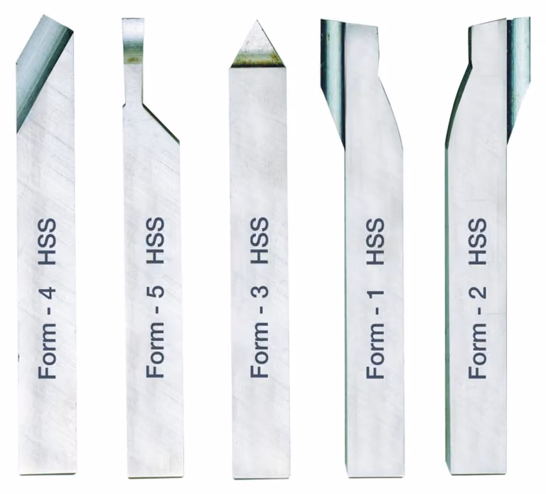 Proxxon 24550 Drehstahlsatz, 5-teilig, HSS (10 x 10 x 80 mm) für PD400