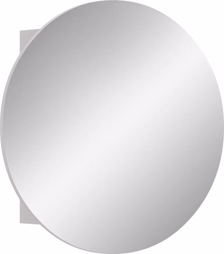 Mobiletto specchio da bagno Riff Ø70cm 1 anta bianco.