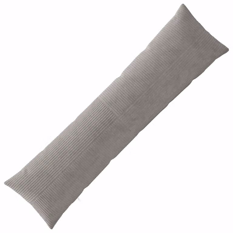 Federa ALMELO vidaXL in velluto a coste grigio chiaro, L 145 x P 40 cm