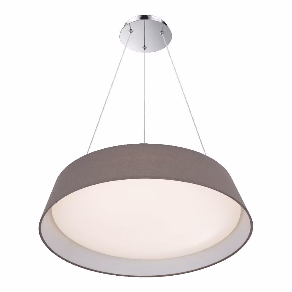 Plafoniera LED VASCO 24W 4000K Ø 42,5 cm metallo/plastica/tessuto