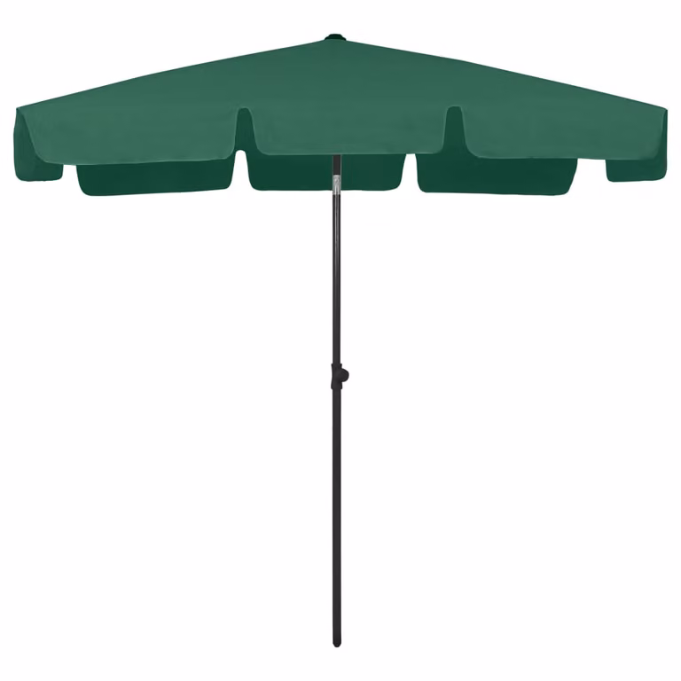 Ombrellone da Spiaggia Verde 200x125 cm