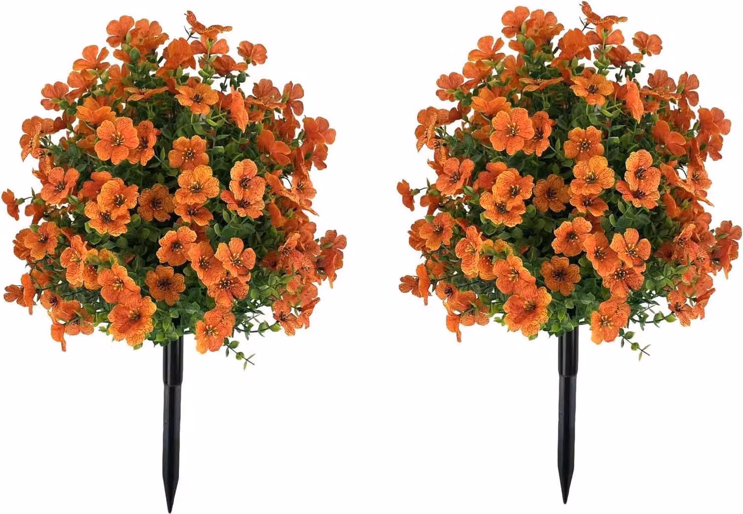 Piante artificiali, design realistico, per uso interno ed esterno, arancione