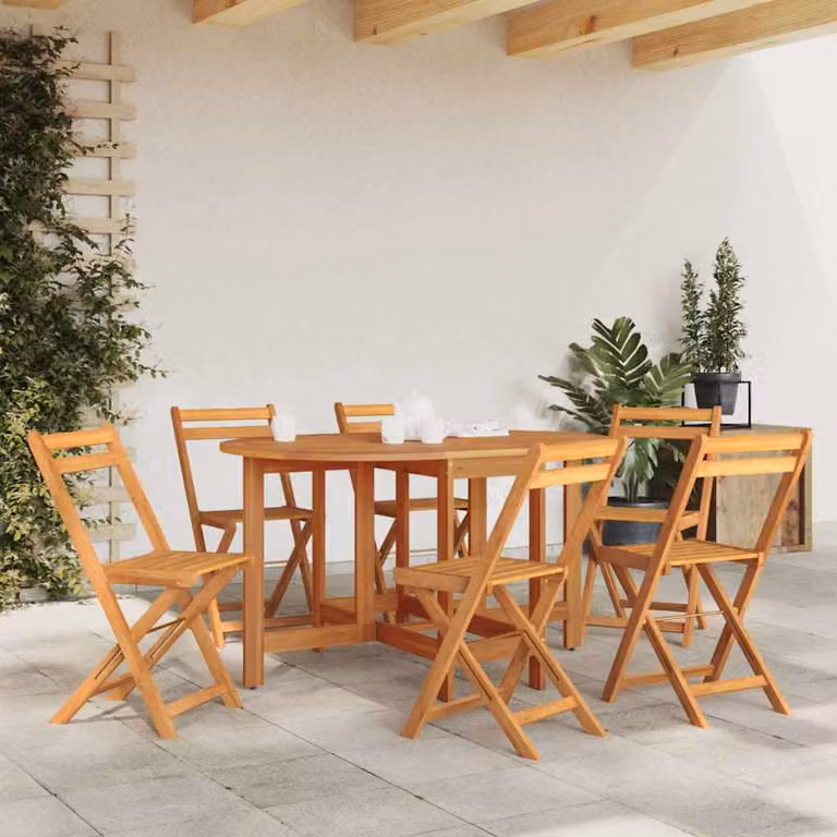 vidaXL Tavolo da Giardino Rettangolare in Legno di Acacia Marrone L: 130 cm, P: 90 cm, H: 72 cm