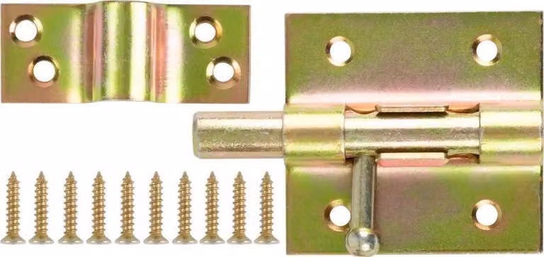 Catenaccio T0126, per porta, 70x2 mm, zincato