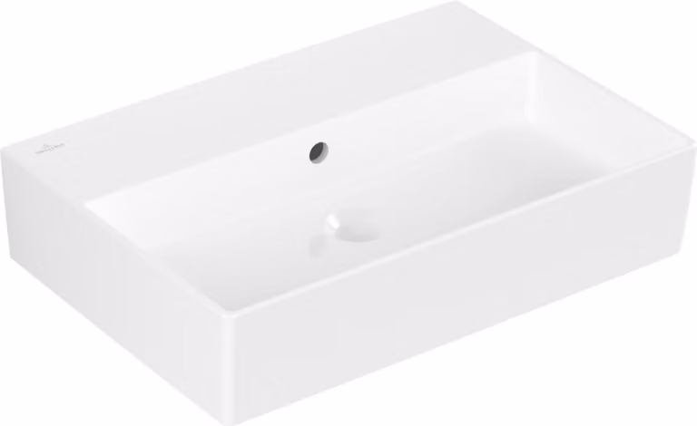 Lavabo V&B Memento 2.0 60x42 cm, chiuso, con piano di appoggio, bianco alpino