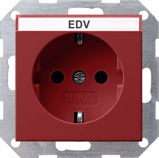 Gira 147402 SCHUKO Steckdose BSF Sistema 55 Rot