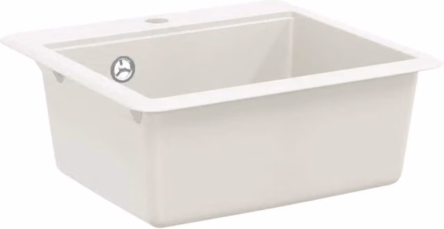 Lavello Bianco 470 x 440 mm Granito CFW9491369