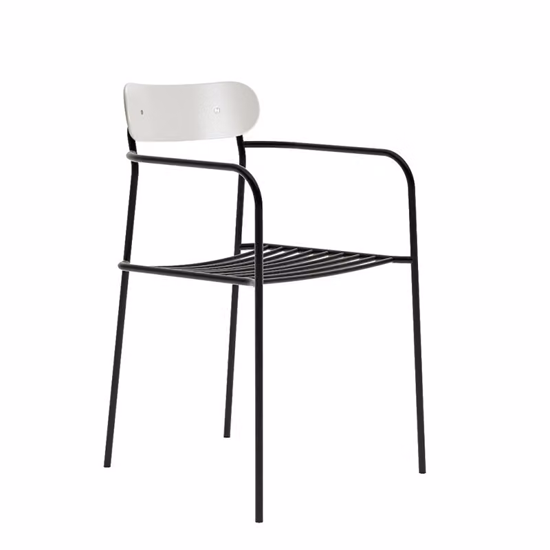 Sedia Ùti plastic back with arms Infiniti Design