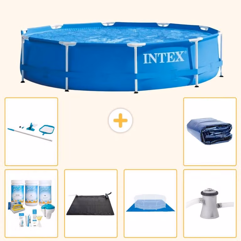 Piscina autoportante rettangolare - 305x76 cm - 7 pezzi - Modello S20417