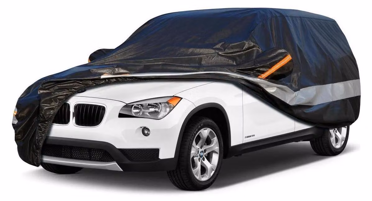 Copertura per auto, 10 strati, impermeabile e traspirante, per BMW X1 (2009-2023), colore nero