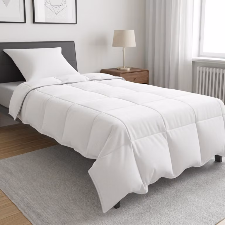 Set di Duvet e Cuscino da Letto vidaXL in Fibra di Bambù Bianco per Adulti