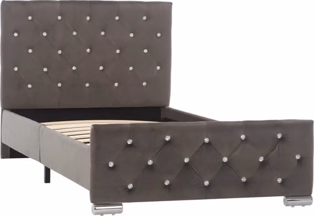 Giroletto Grigio in Velluto 90x200 cm 286829