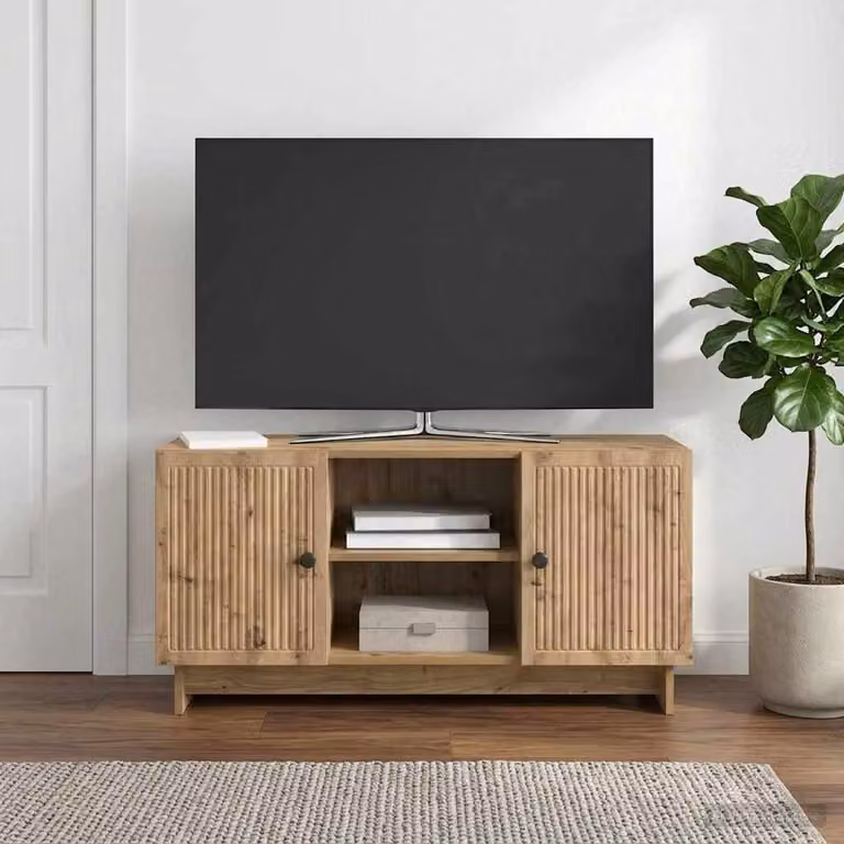 Mobile TV vidaXL in stile vintage, colore marrone, L 102 x P 34,5 x H 50 cm