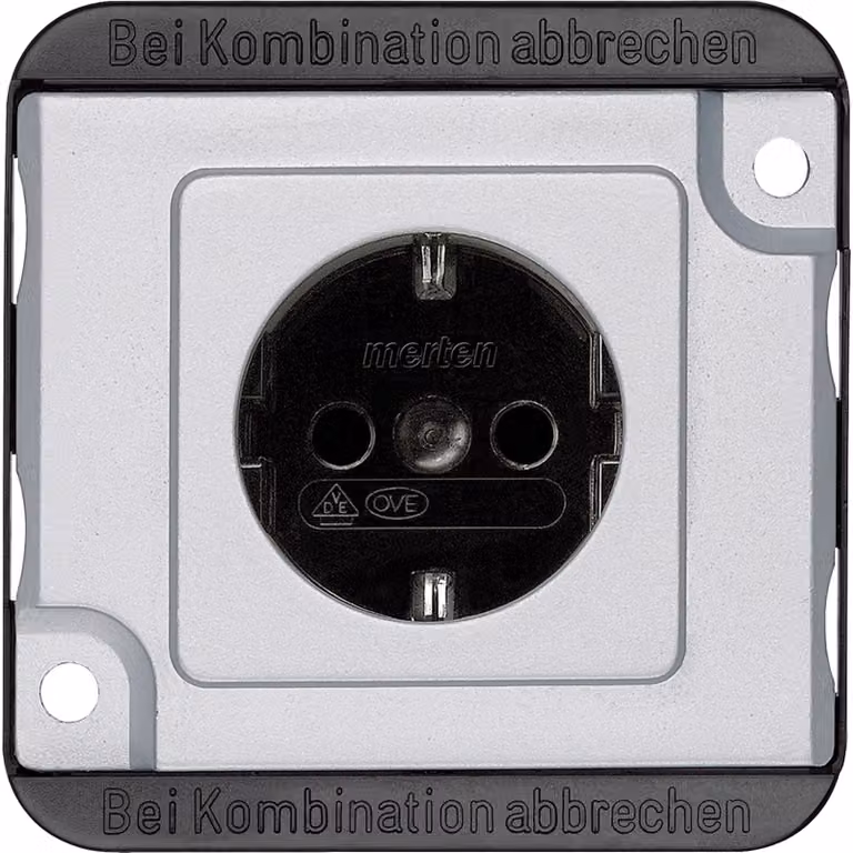 Merten MEG2300-7060, Tipo di presa: CEE 7/3, Tipi di spina supportati: CEE 7/4, Colore del prodotto: Argento. Tensione d'ingresso: