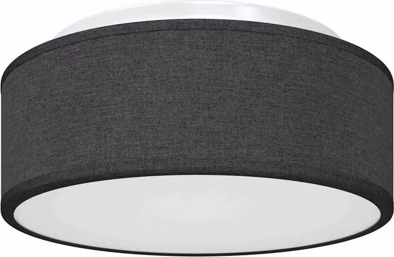 Lampada da soffitto Nero 30 x 30 x 13,5 cm Tessuto