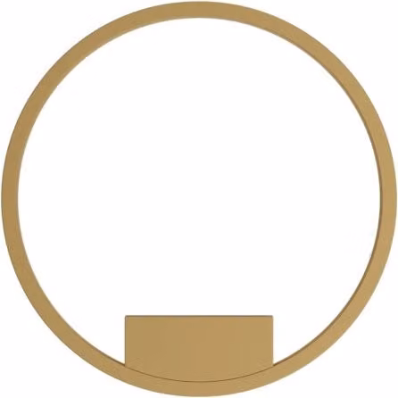 Applique moderna Maytoni a forma di anello con luce LED integrata in ottone e alluminio, colore oro/ottone