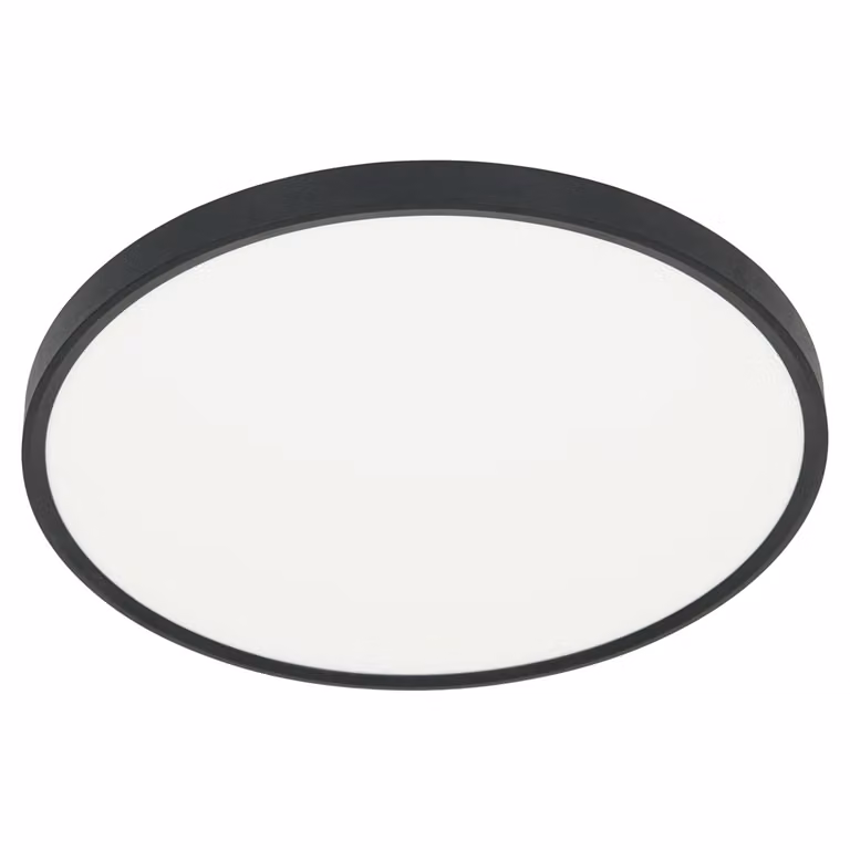 Plafone LED rotondo bianco e nero 32W, tonalità di bianco 3400 lm, materiale plastico, dimensioni: 2,5 x 40 x 40 cm, IP40, Milagro