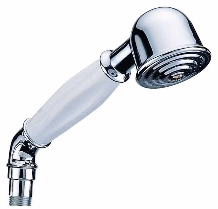 Doccia retro – con maniglia in Vetroceramica – cromato