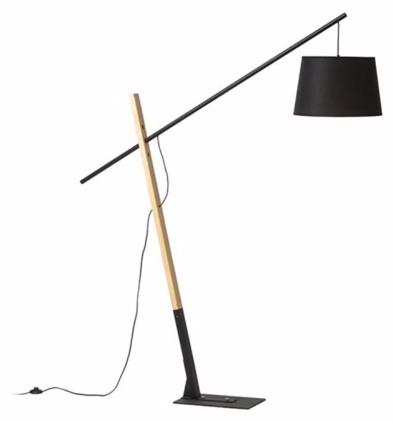 DANTE Piantana in legno nero 230V LED E27 15W