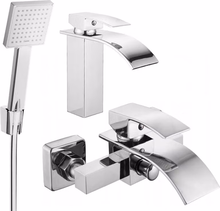Mexen Aries R45 set da bagno, cromo - 744803R45-00