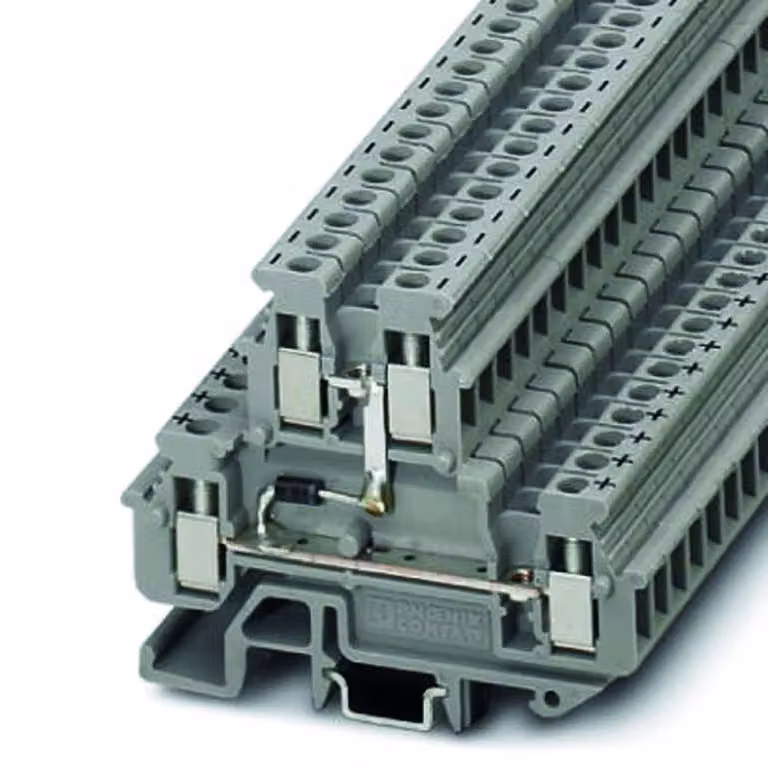 Morsetto a fila PHOENIX 0,2-2,5 mm² a 2 livelli, 24 A, TS35