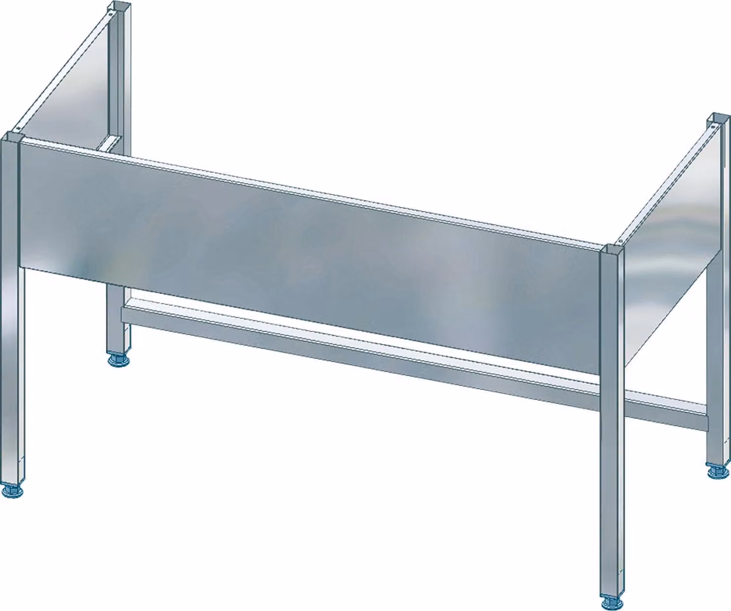 Sottotelaio KWC AR, MAXIMA, acciaio inox, 1380x850x650 mm