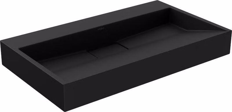 Mexen Ava lavabo da appoggio in conglomerato B/O 80 x 46 cm, nero - 23018070
