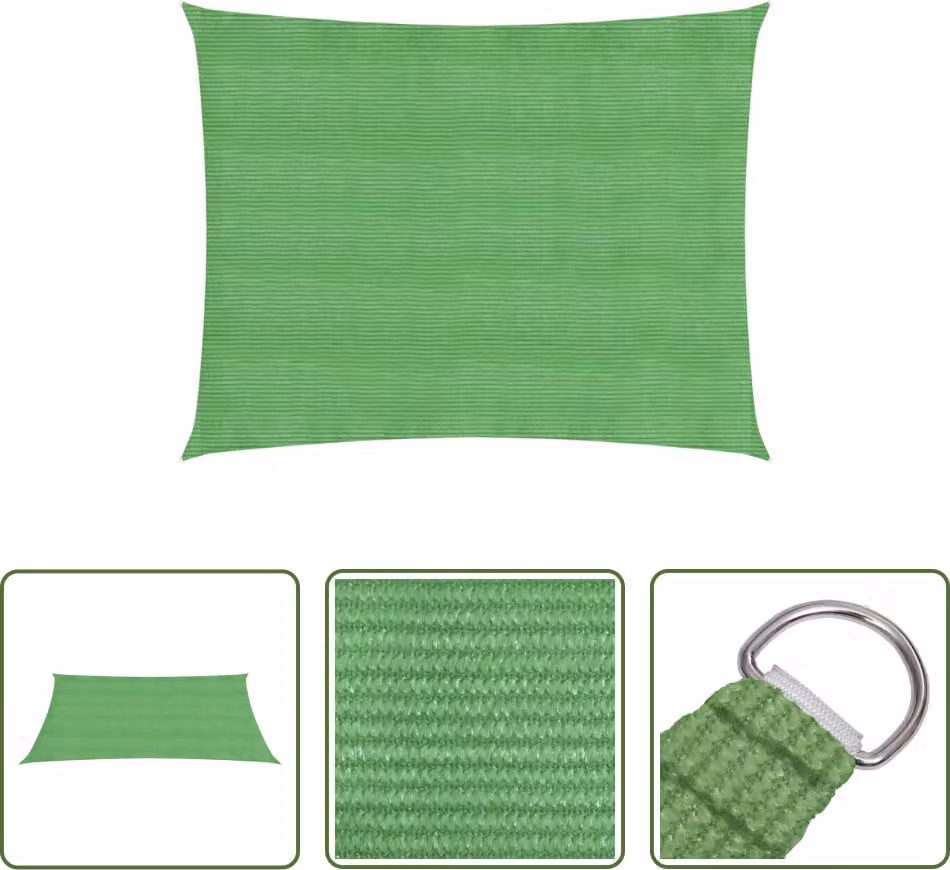 Tenda da sole Living Store, 160 g/m², verde chiaro, 4x5 metri, HDPE