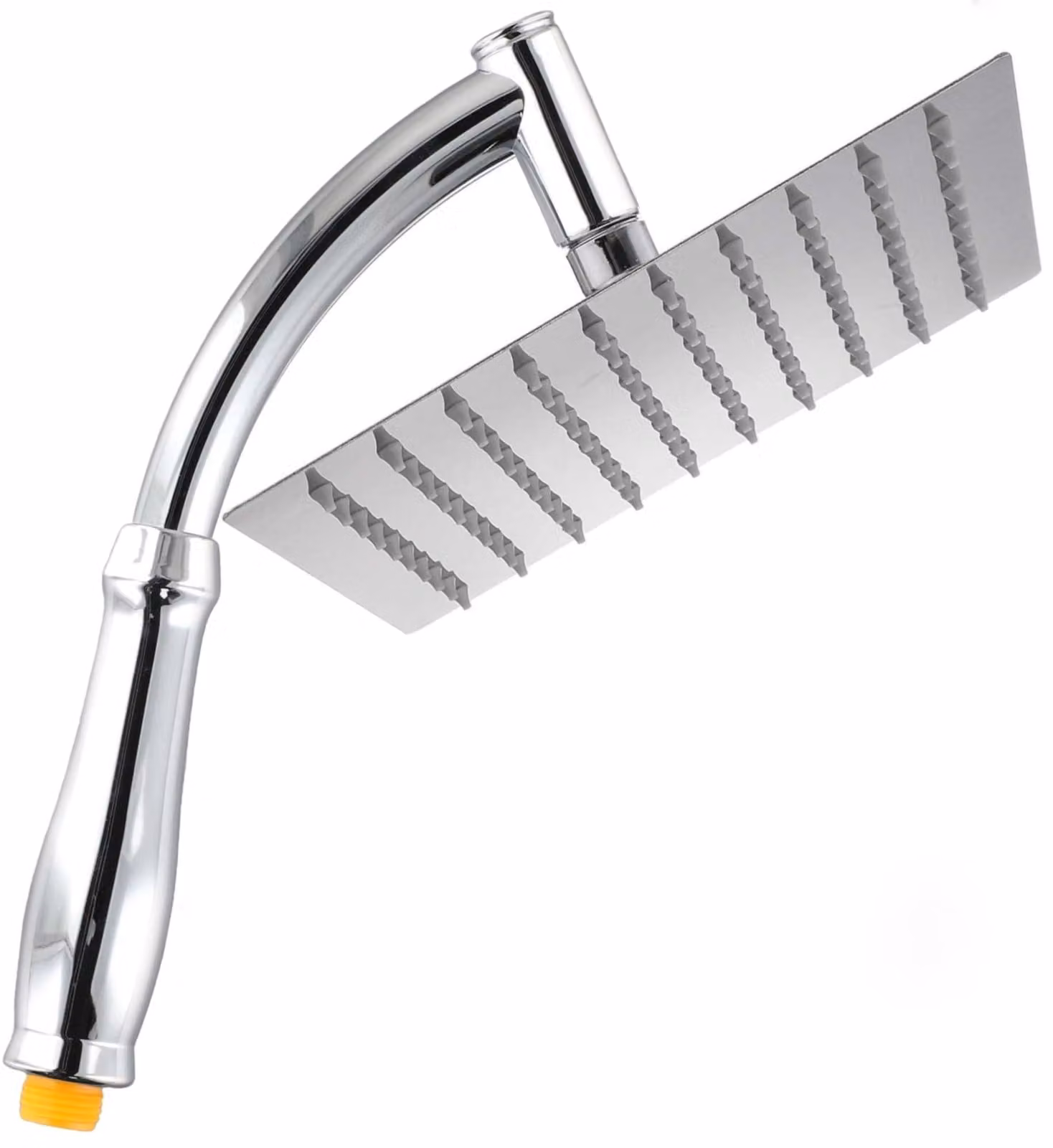 Miscelatore da bagno, altezza 20,3 cm, cromato, quadrato, con effetto cascata, per bagno