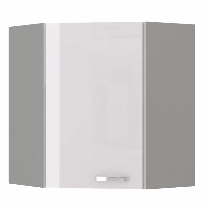 ULLERIKE Mobile angolare superiore - 60x60 cm, bianco / grigio