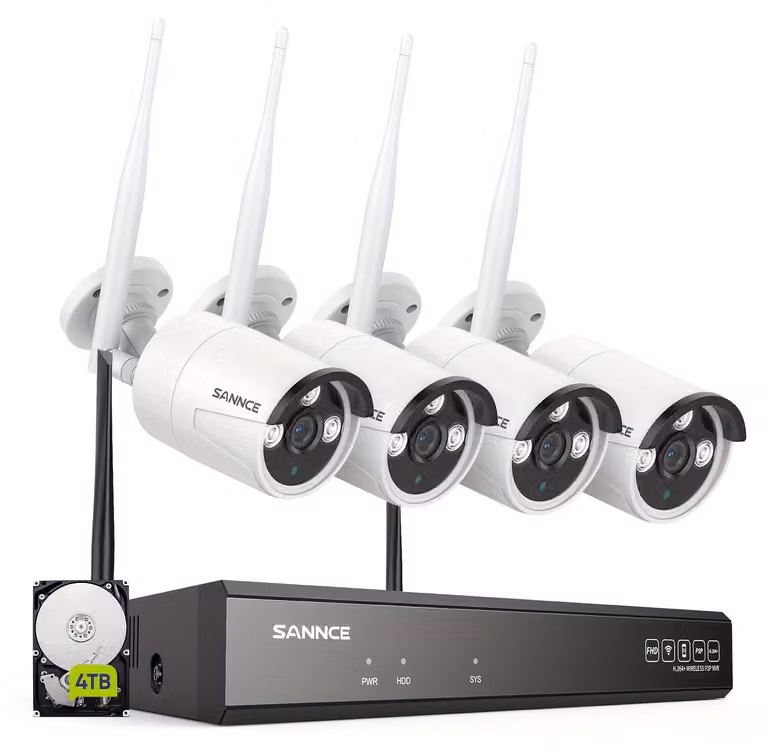 Kit di telecamere di sicurezza - Telecamera di sorveglianza - Sistema di telecamere - Telecamera di videosorveglianza - Telecamera Wi-Fi