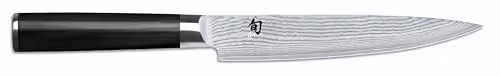 KAI Shun Classic coltello da carne giapponese 18 cm lunghezza lama - Coltello damasco 32 strati nucleo VG MAX - 61 (±1) HRC - Manico in legno di Pakka - Made in Japan - Coltello da arrosto forgiato