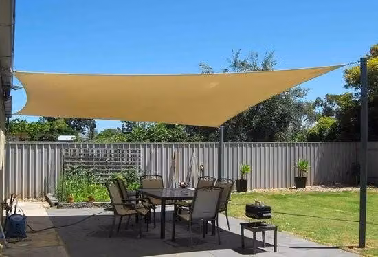 Tenda da sole rettangolare (2 x 3 m), tenda da sole rettangolare per terrazza, tessuto parasole per esterni, tenda da sole impermeabile per terrazza, giardino, prato – color kaki – 2 x 3 m