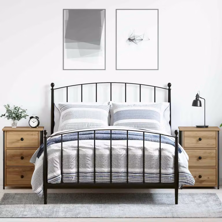 Set di 2 Armadi da Notte Moderni vidaXL in Colore Marrone L/P/H: 40 x 36 x 60 cm