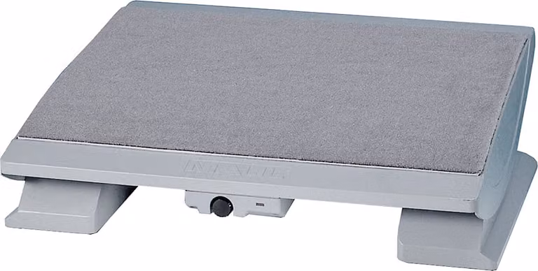 MAUL poggiapiedi MAULpro 45 x 39 cm in feltro agugliato regolabile in altezza riscaldato grigio