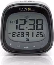 Sveglia Multifunzione Radiocontrollata Explore Scientific RDC3006 Black e Gray
