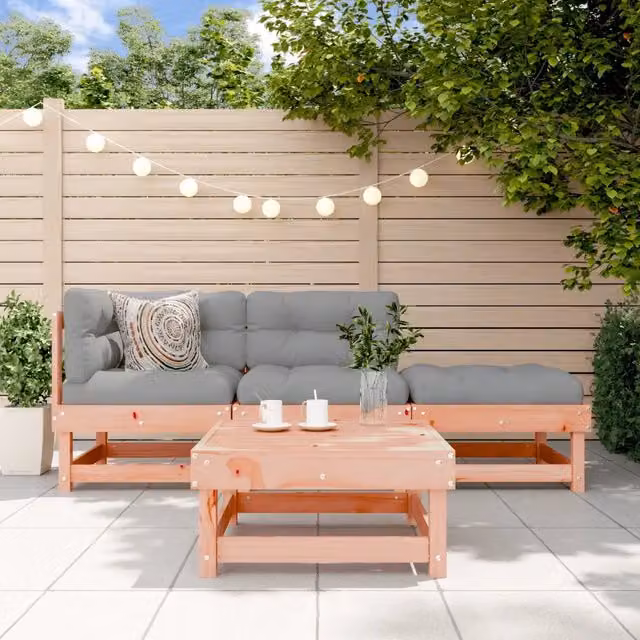 Set Salotto da Giardino 4 pz in Legno Massello di Douglas 3186485