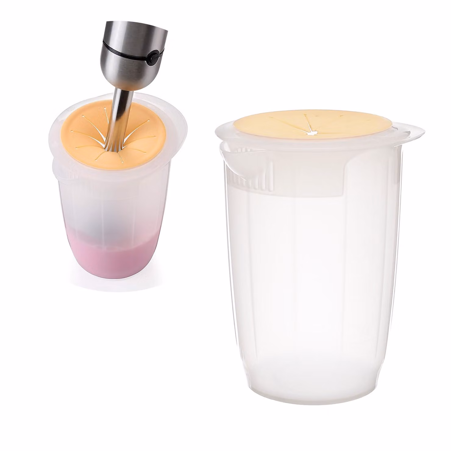 Contenitore Tescoma trasparente con coperchio paraschizzi da 1,2 l in plastica e silicone
