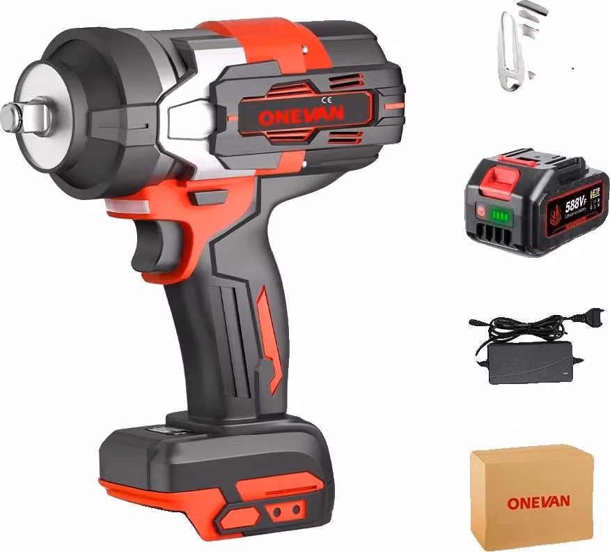 Avvitatore a impulsi elettrico, coppia 2800 N·m, motore brushless, 1 batteria, spina UE