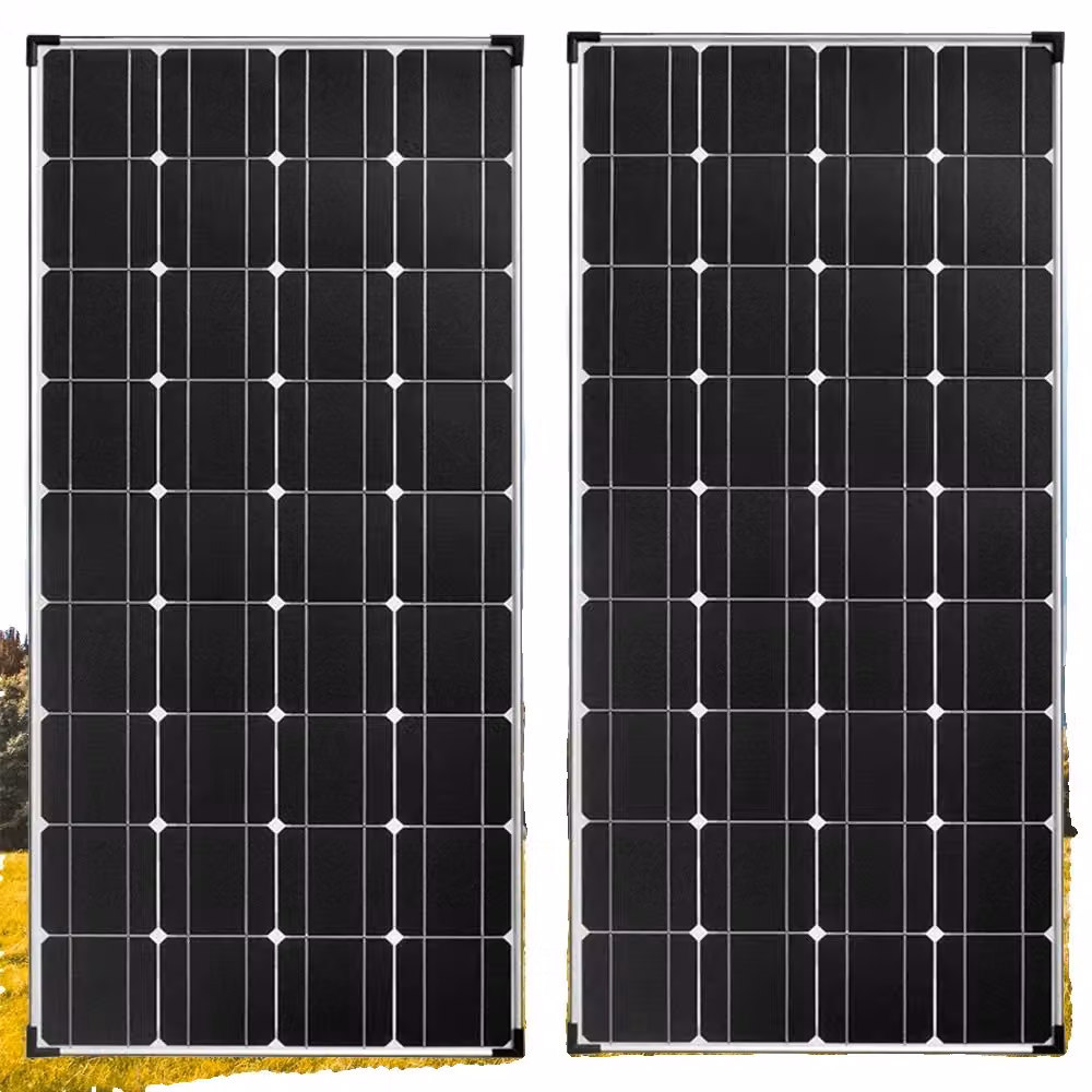Modulo solare monocristallino 120W, alta efficienza del 21,8%, design resistente e compatto, 2x120w