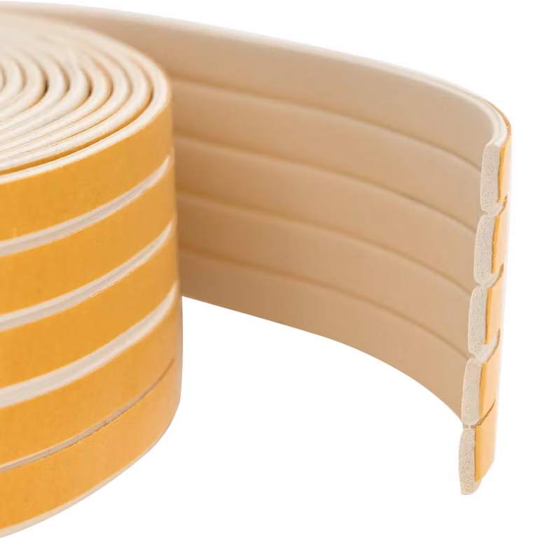 Nastro adesivo per finestre in schiuma EPDM bianco vidaXL, dimensioni 8 x 2 mm, lunghezza 100 m