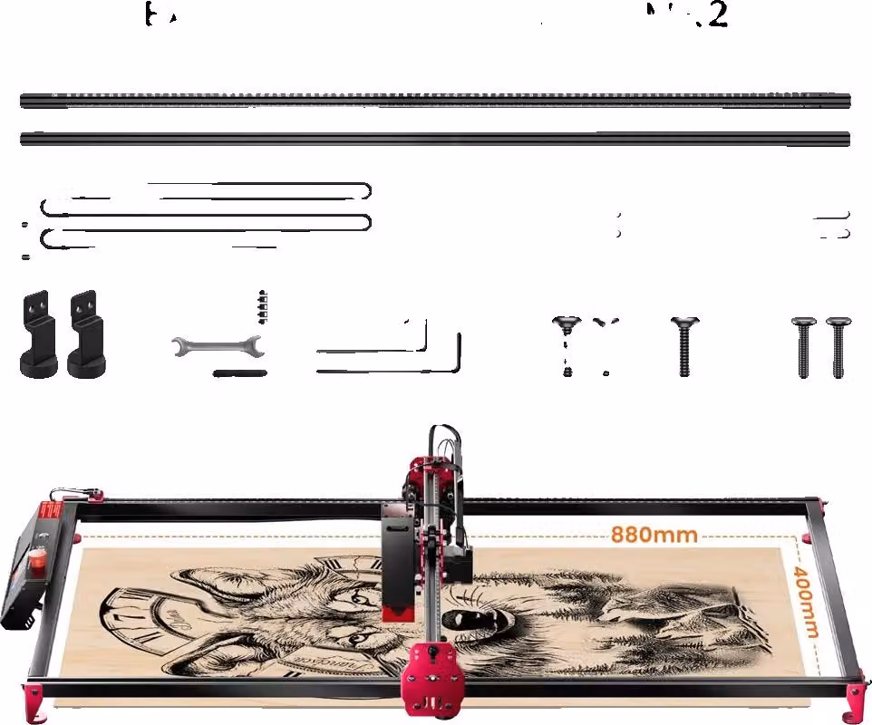 Accessori per incisione laser, rullo rotante regolabile, kit di supporto pneumatico, ALETKDK20