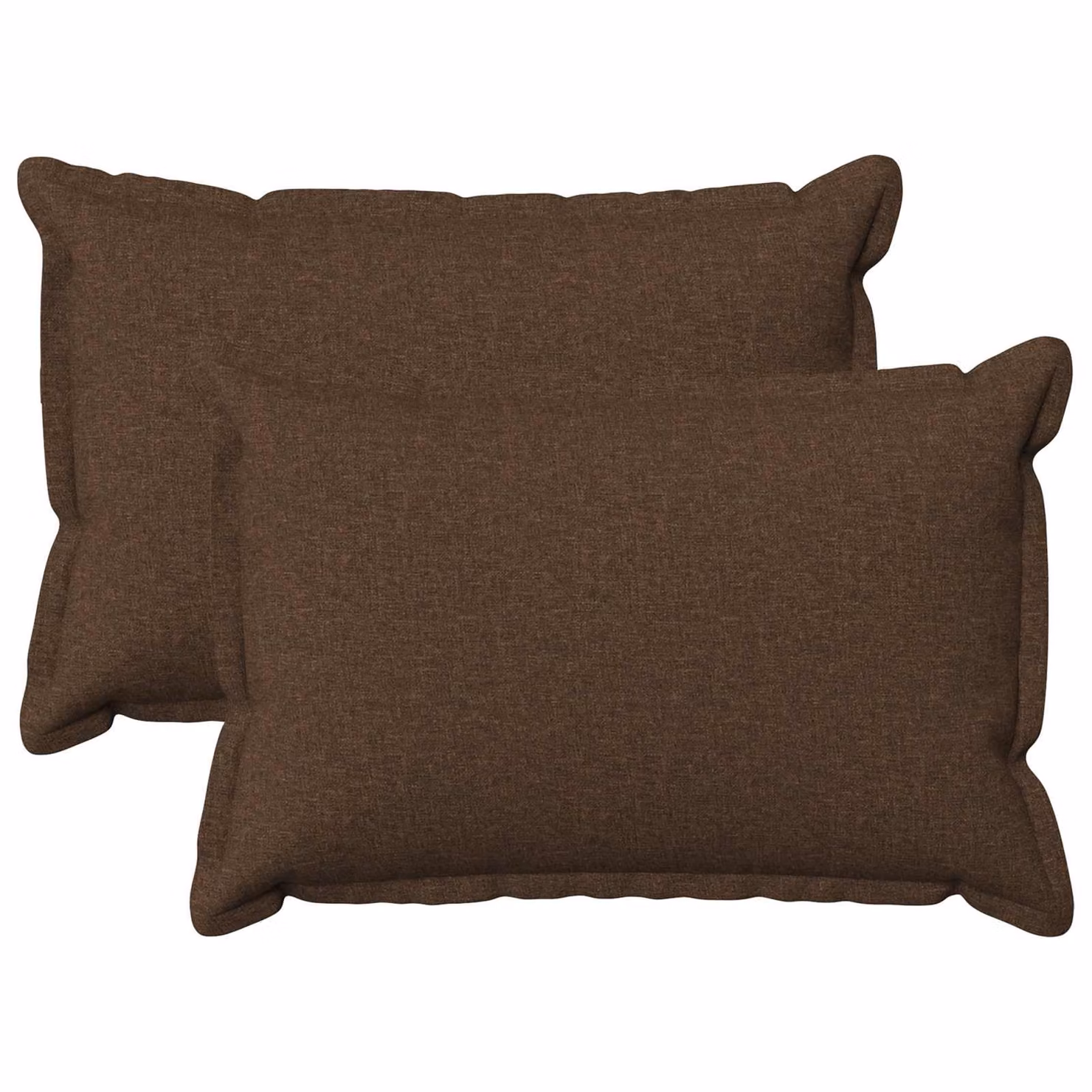 Set di 2 cuscini vidaXL HOUTEN marroni in poliestere, L 70 x P 50 x H 50 cm