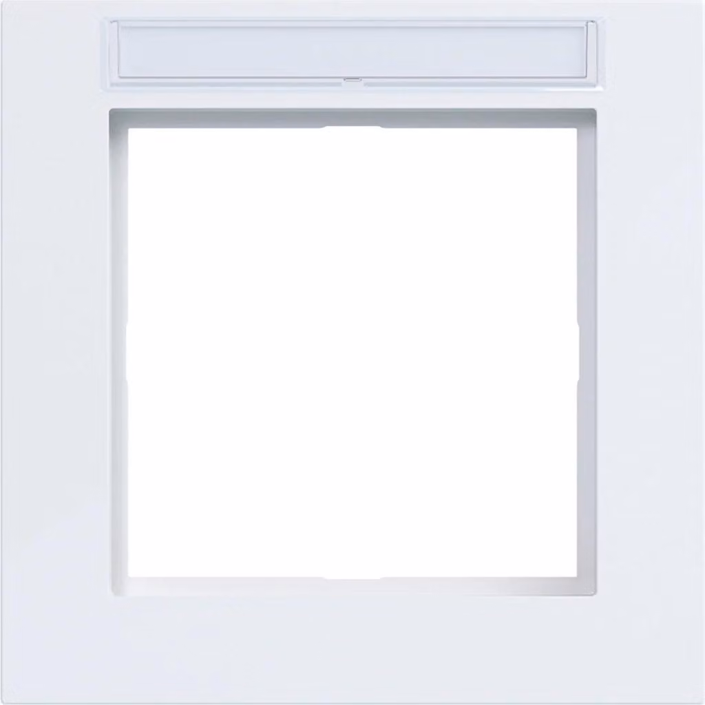 Cornice Hager singola WAD6101WG, pannello di scrittura A.1, bianco chiaro lucido