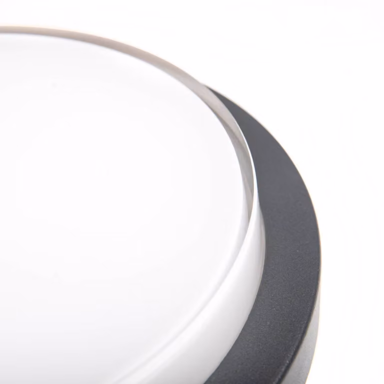 CMD Applique a LED 9161, sensore di movimento, Ø 26 cm, CCT, IP54 9161, Nero, Alluminio, Moderno, Applique da esterni