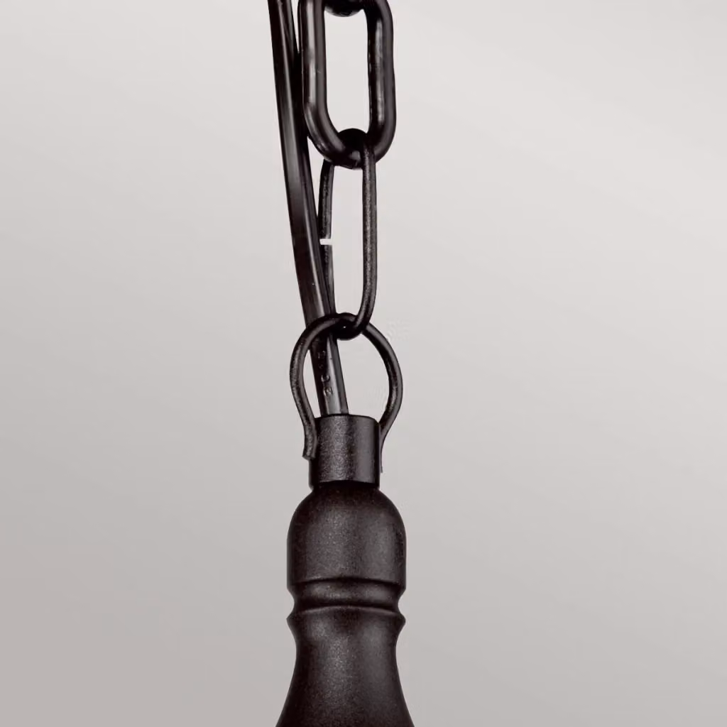Lampada sospesa da esterno Kinsale Elstead nera con attacco E27 60W – 2