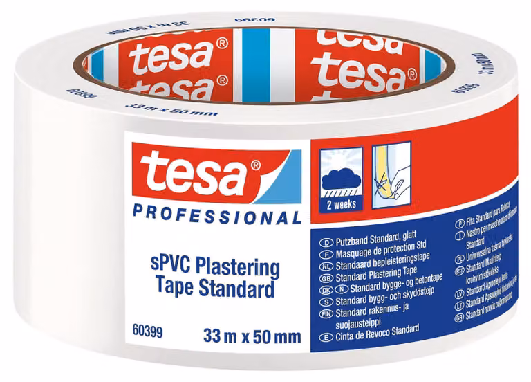 tesa Standard Plastering SPVC, bianco, 33m x 50mm