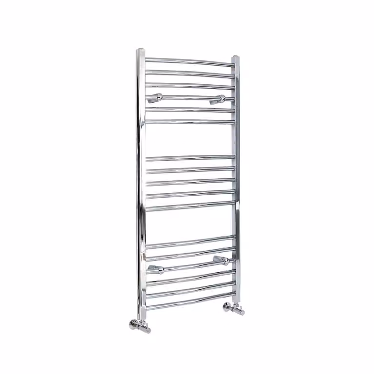 Scaldasalviette di Design Cromato - Termoarredo Bagno Curvo - 315W - 1200 x 500mm - Kent