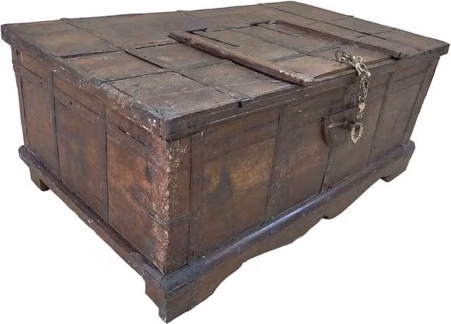 Baule in legno fatta a mano 109x64x45h cm
